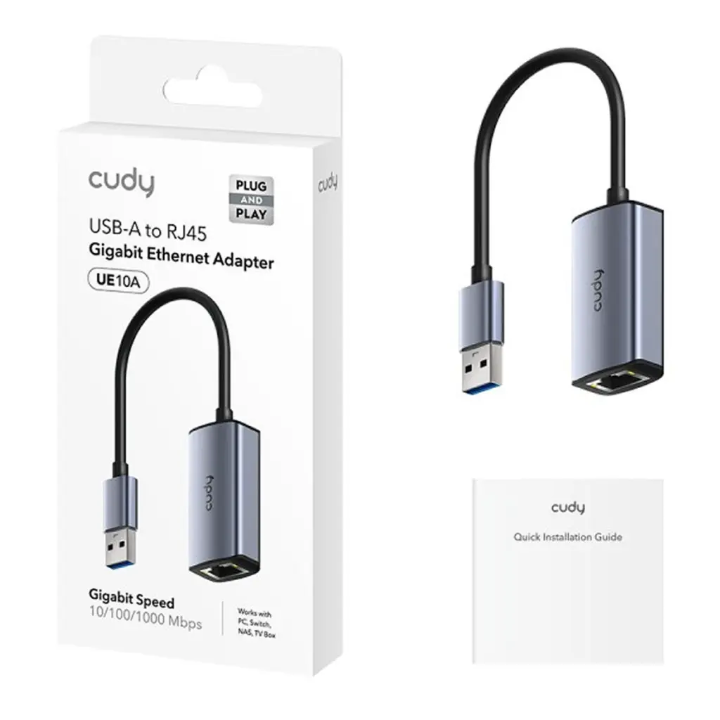 Cudy Adaptador USB a Ethernet Gigabit RJ45 UE10A 2.webp