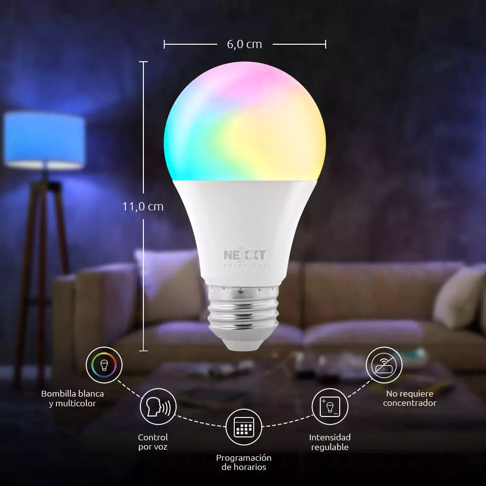 Lampara Smart LED RGB Nexxt NHB-C120