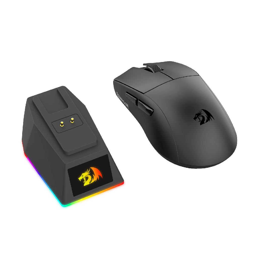 Mouse Inalámbrico Redragon King Black Ultra M999 C/Base de Carga