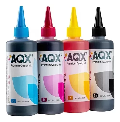 Tinta AQX EPSON Combo 4 x 250ml Sist. Continuo