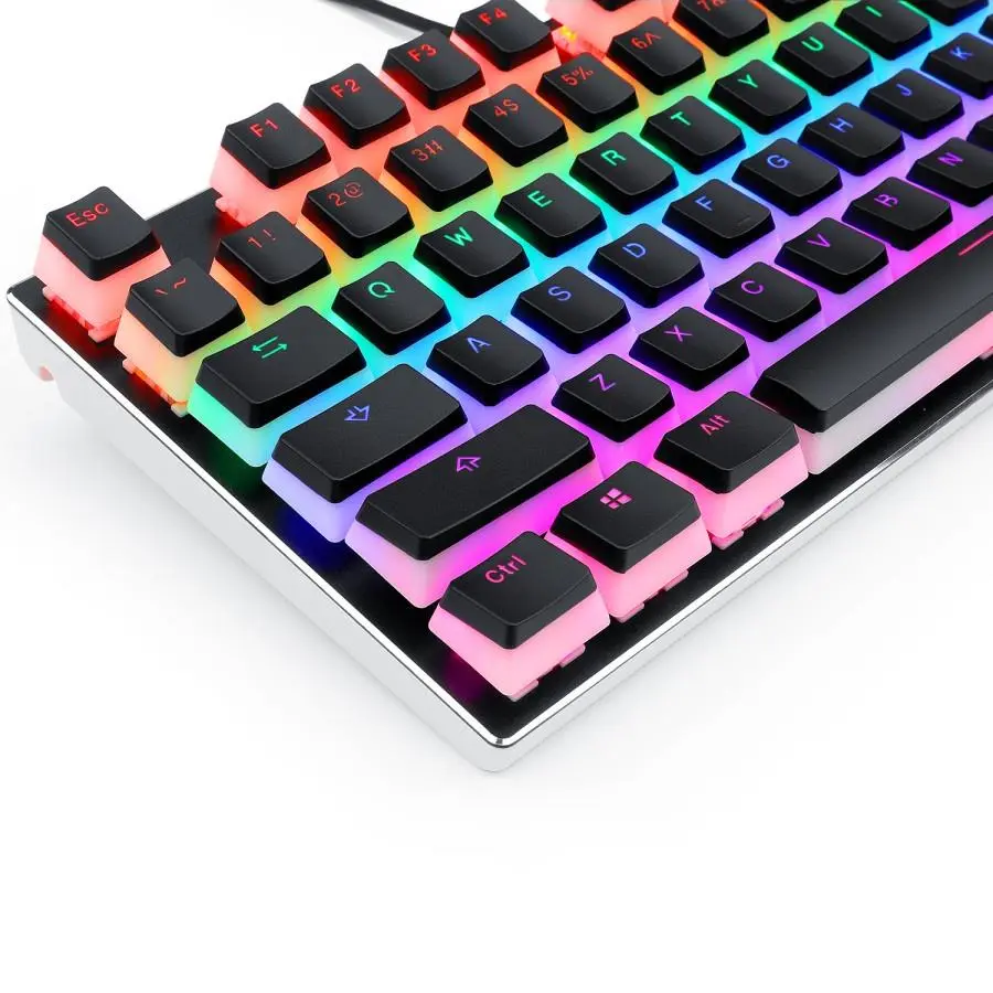 Set Teclas Redragon Scarab Black PBT Translucidas ES