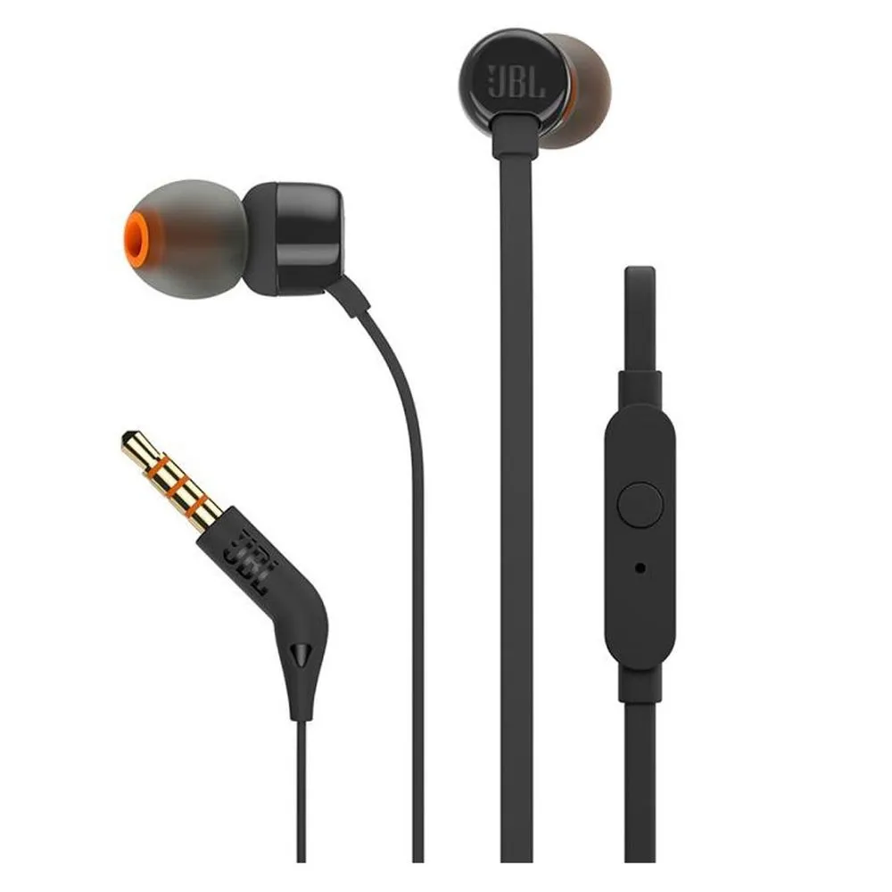 Auriculares JBL T110 c/Cable Negro