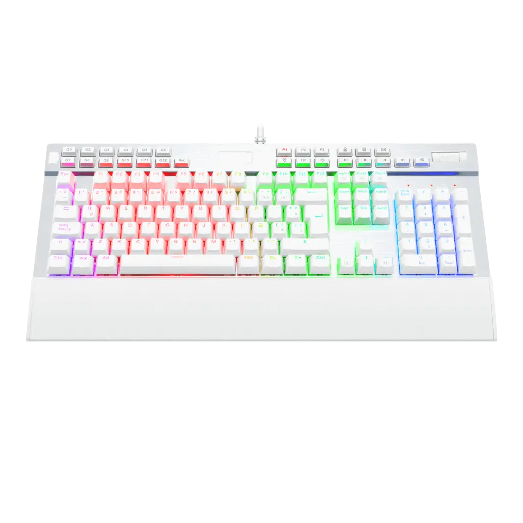 Teclados Redragon Yama White purple switch spanish K550W-1-SP