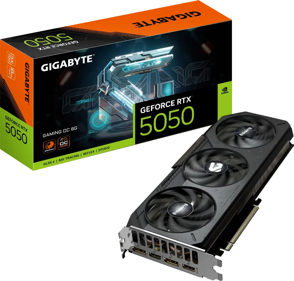 Placa de Video Gigabyte RTX 5050 GAMING OC 8GB